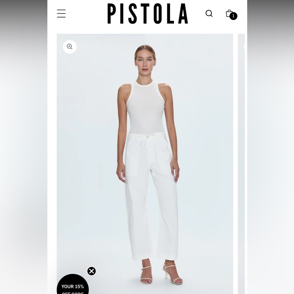 Pistola Sabrina Curved Utility Pants size 26